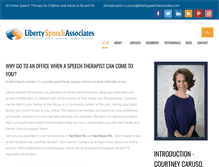 Tablet Screenshot of libertyspeechassociates.com